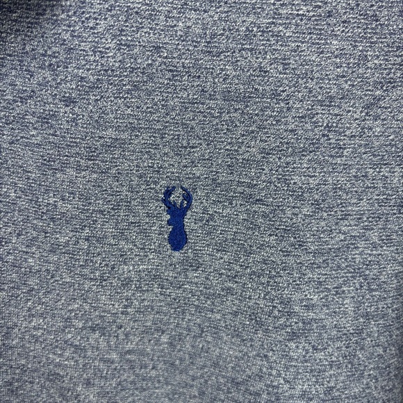 Next Blue Marl Regular Fit Pique Polo Shirt Men’s Size Large - Picture 4 of 6